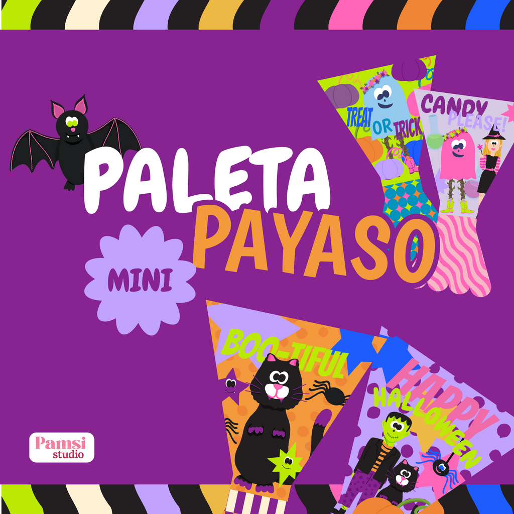 Paleta Payaso Mini Halloween | Archivo Digital